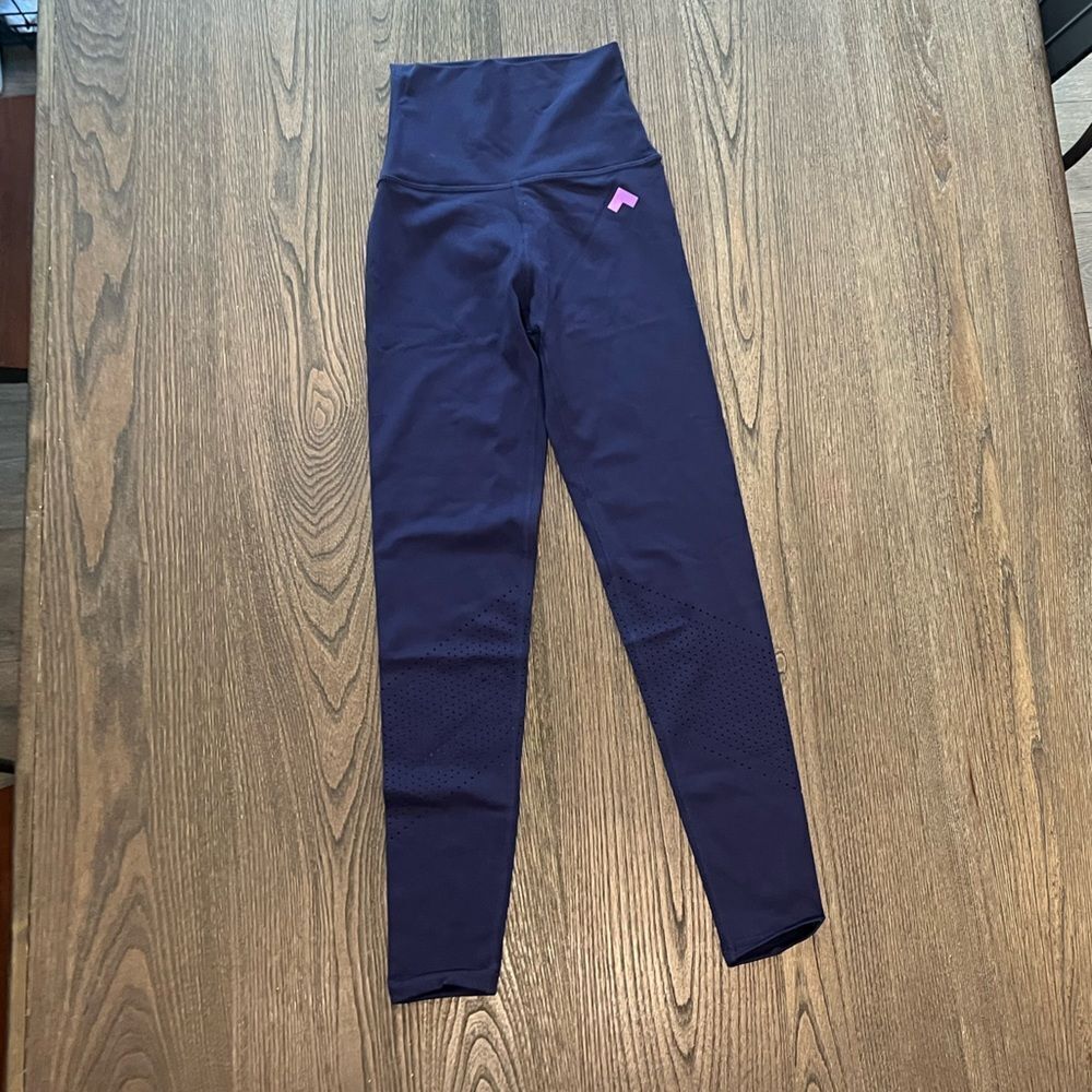 NWOT Tonal Womens Navy Blue High Waist Athletic Leggings Size XS